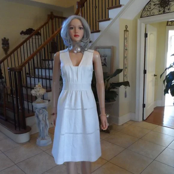 ruched ivory dress Madeline Ruched Mini Dress Ivory main image 0